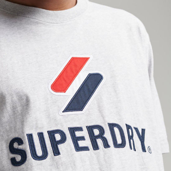 Superdry Ανδρική κοντομάνικη μπλούζα Code Logo Stacked Applique T-Shirt